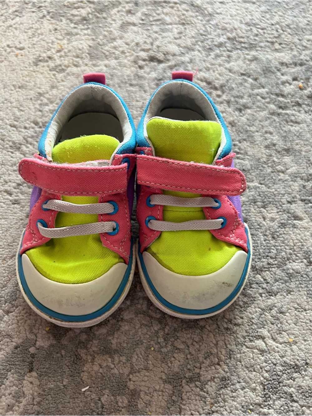See Kai Run Bright Multi-Color Velcro Sneakers